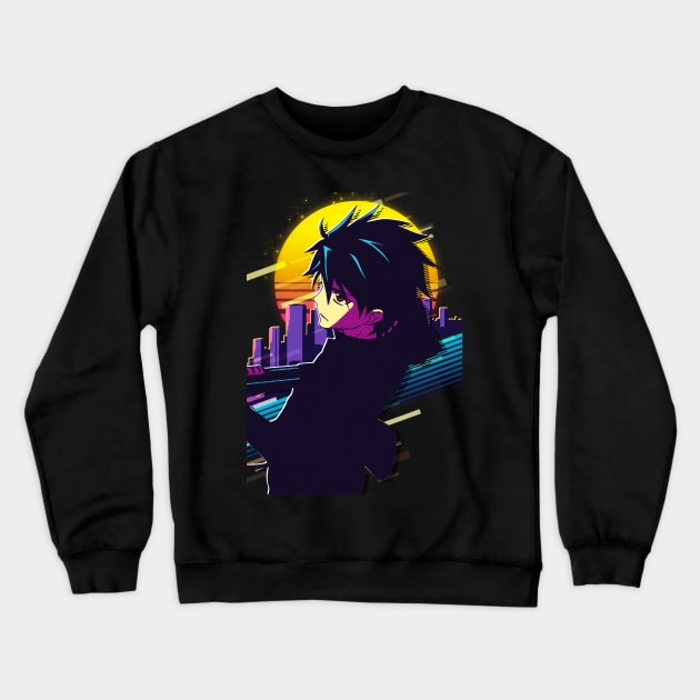 Highschool of the Dead - Takashi Komuro Crewneck Sweatshirt by 80sRetro